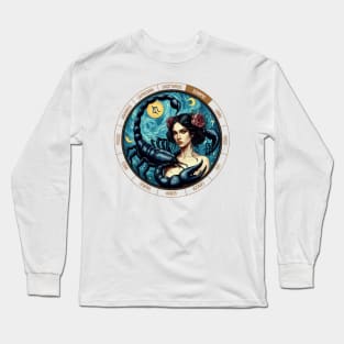 ZODIAC Scorpio - Astrological SCORPIO - SCORPIO - ZODIAC sign - Van Gogh style - 7 Long Sleeve T-Shirt